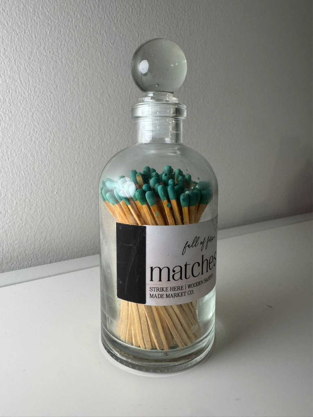 Matches in Glass Bottle - photo 2