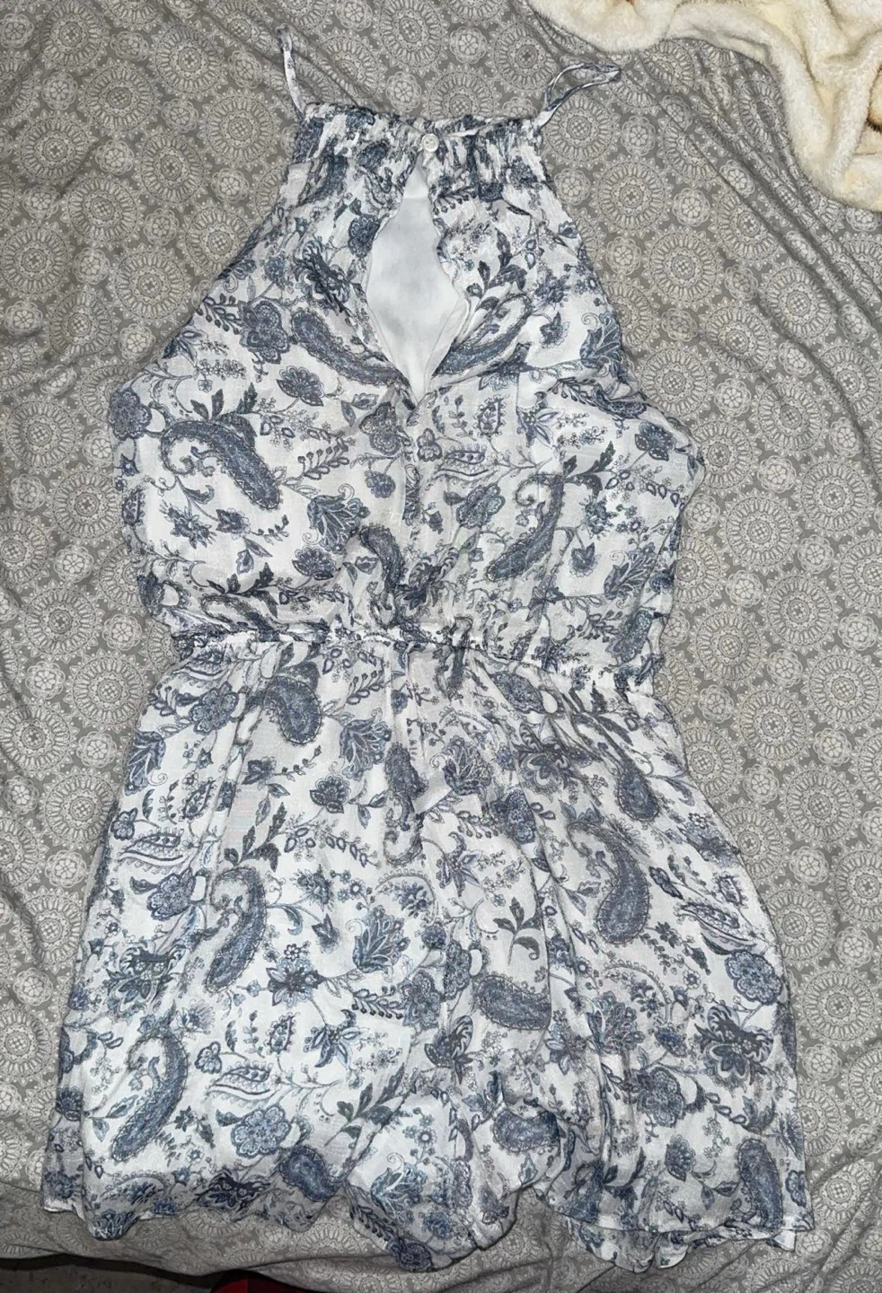 Trixxi Paisley Print Halter Romper - photo 2