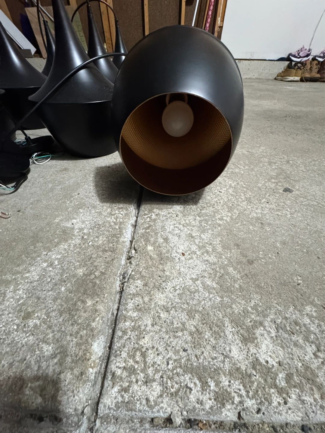 Set of 10 Black Pendant Lights - photo 3