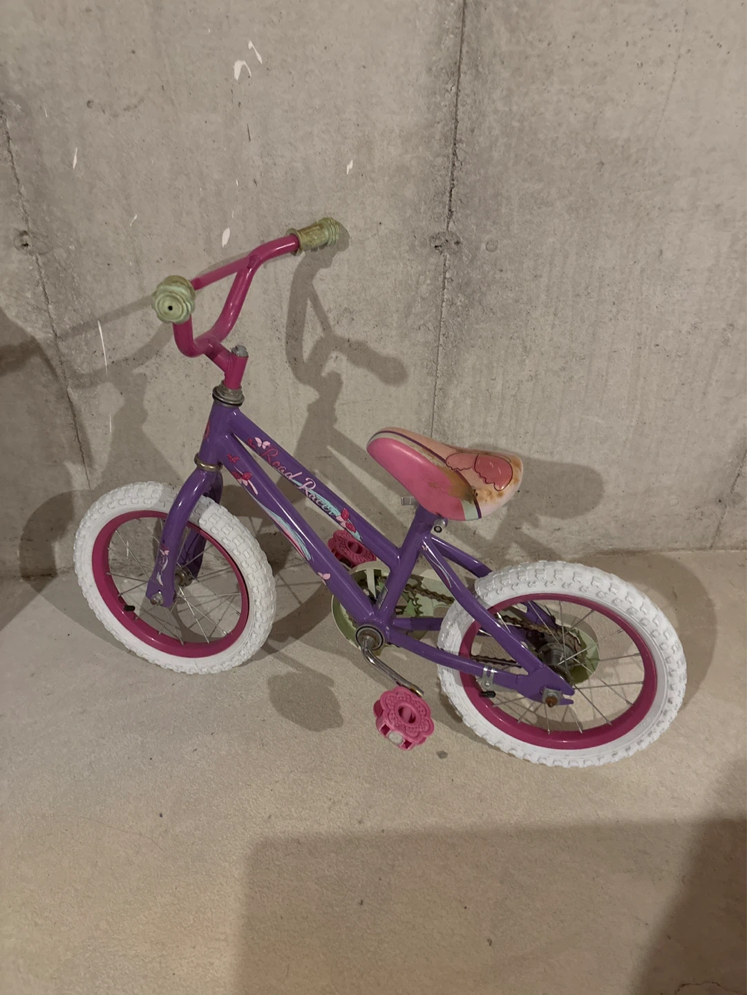Kids Purple and Pink Bicycle