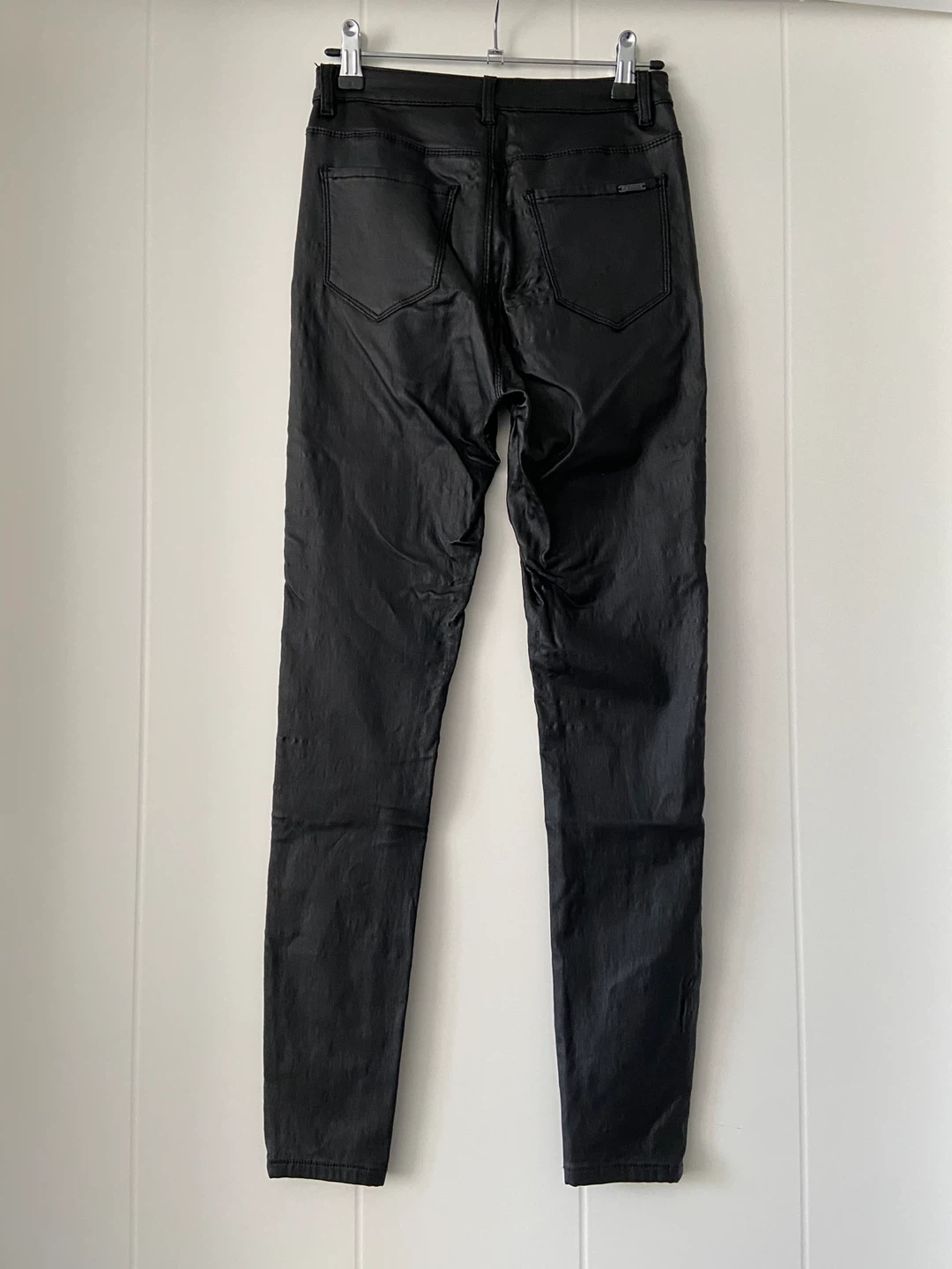 Black Faux Leather Pants | Size XS/S - photo 2