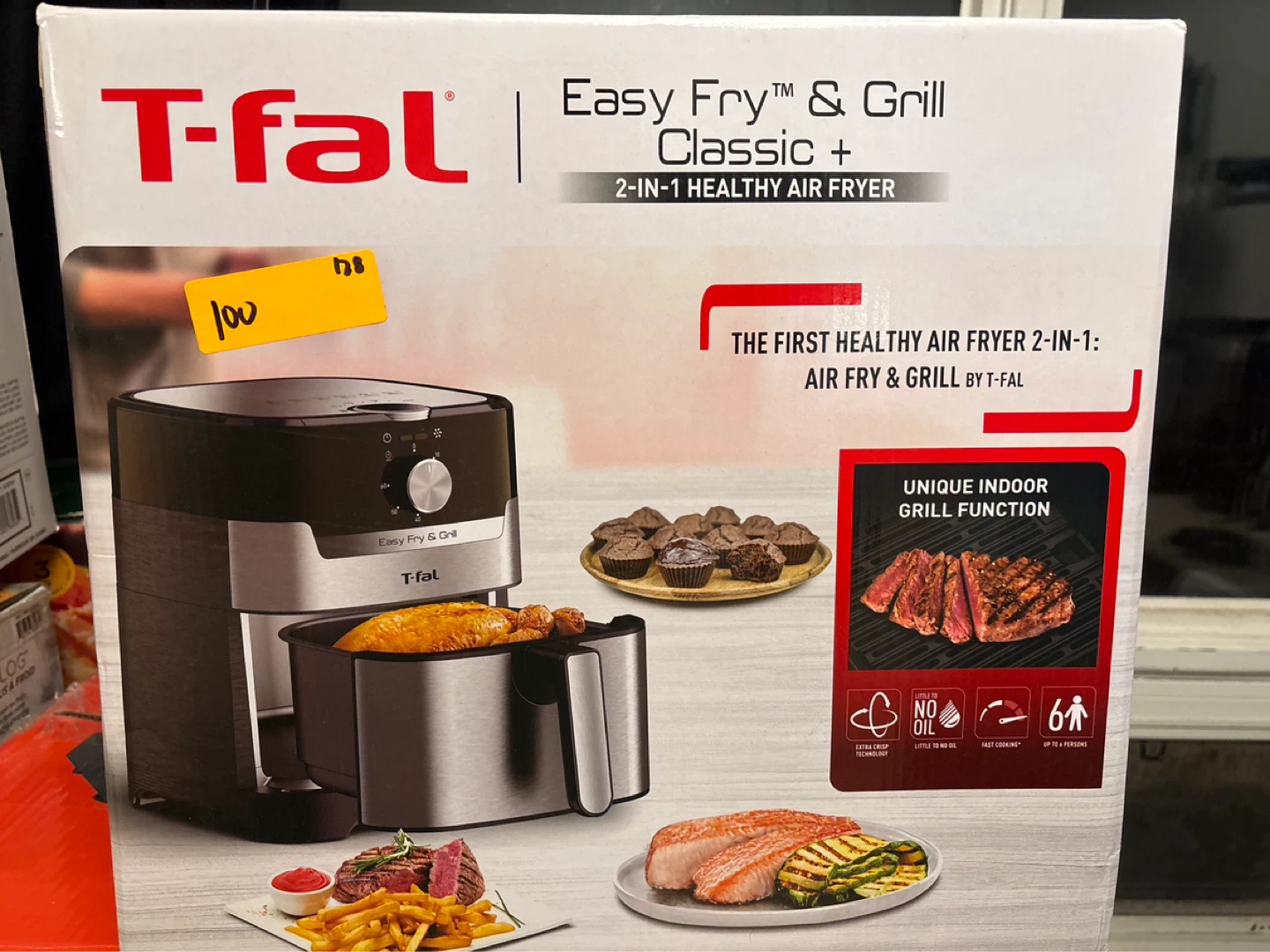 T-fal Easy Fry & Grill Classic+ 2-in-1 Air Fryer