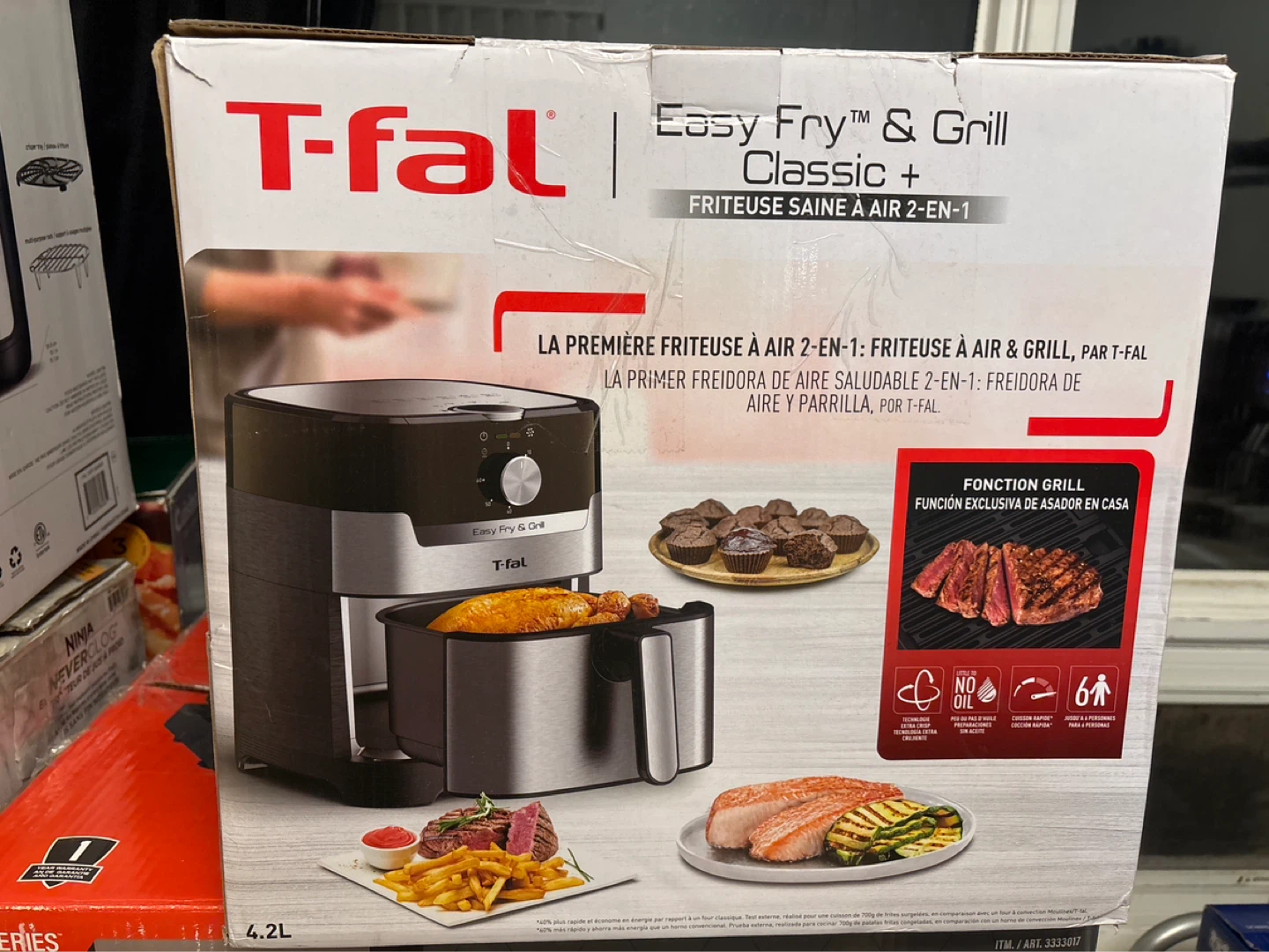 T-fal Easy Fry & Grill Classic+ 2-in-1 Air Fryer - photo 3