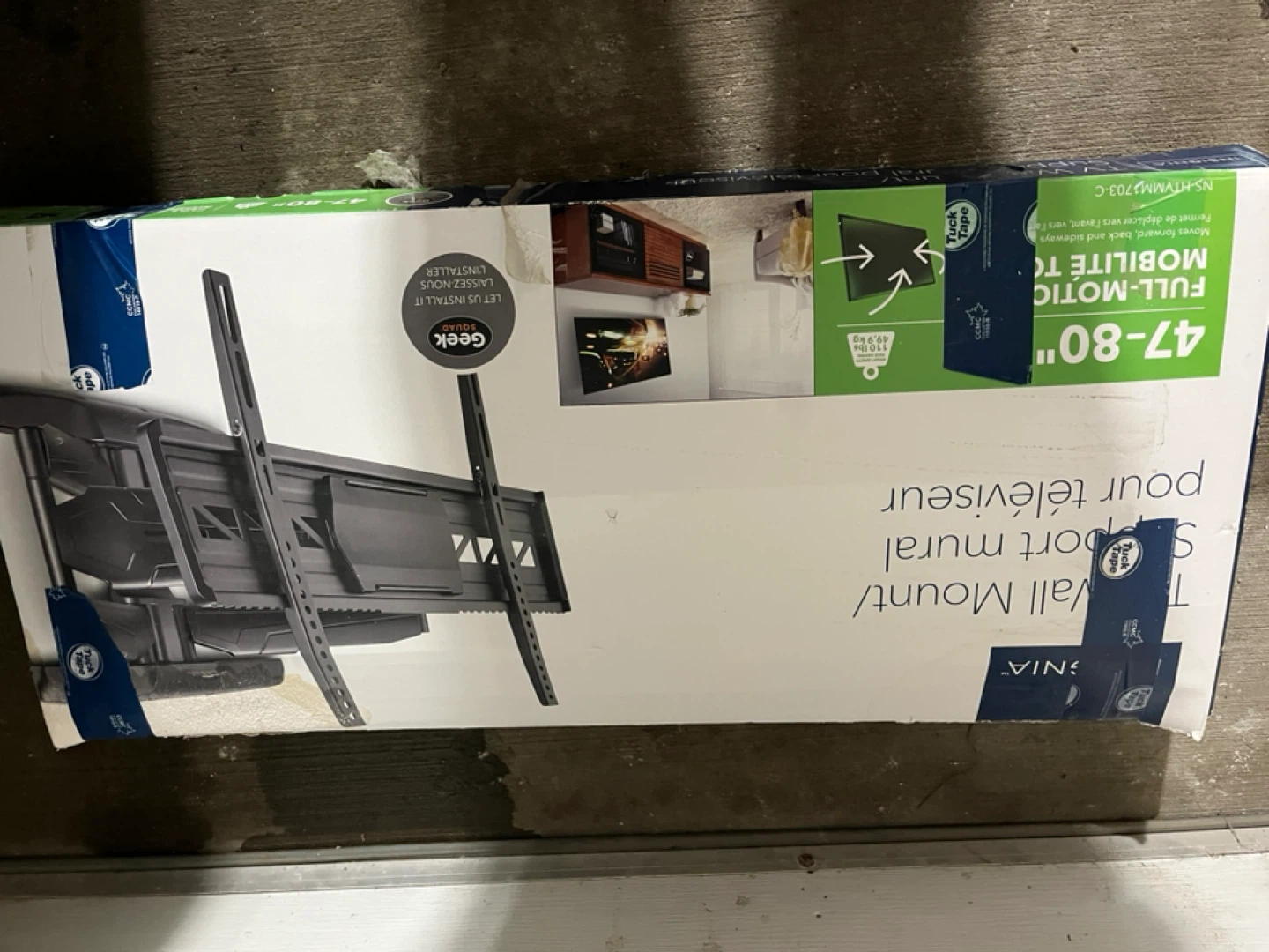 Sanus Full-Motion TV Wall Mount for 47-80" TVs