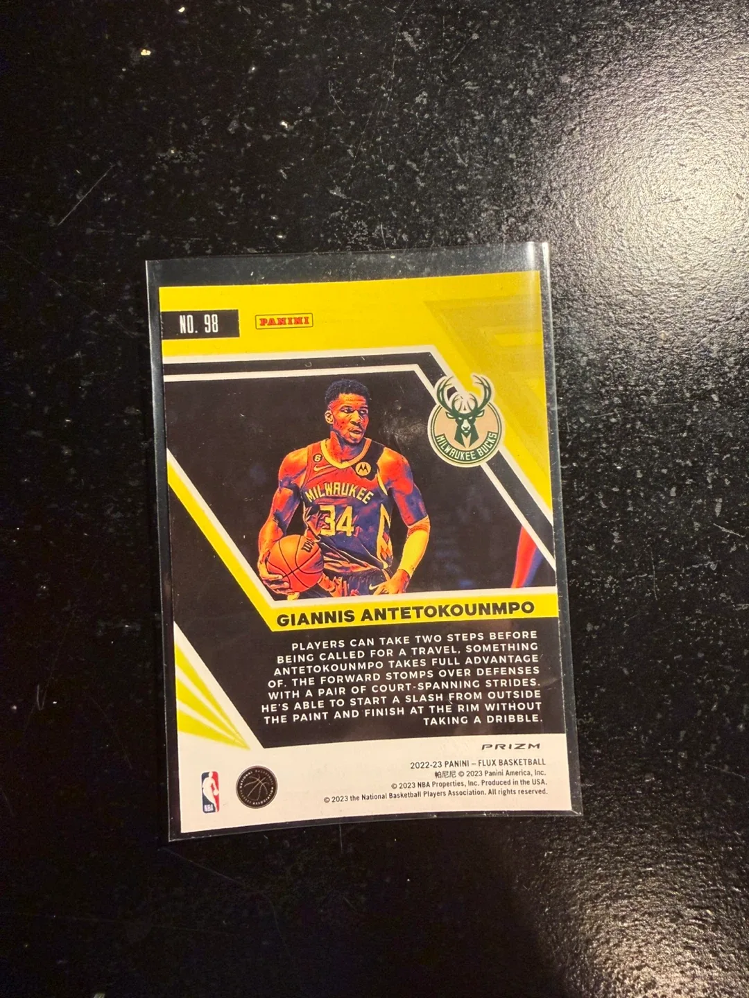 2022-23 Panini Flux Giannis Antetokounmpo Basketball Card - photo 2