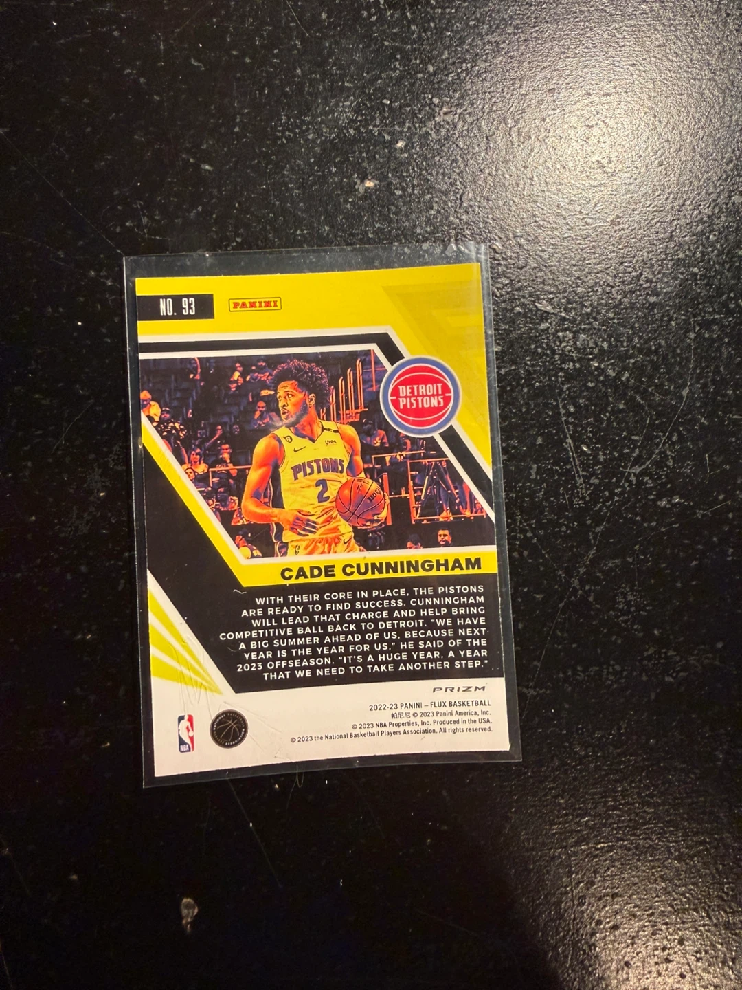 Cade Cunningham 2022-23 Panini Flux Basketball Card - photo 2