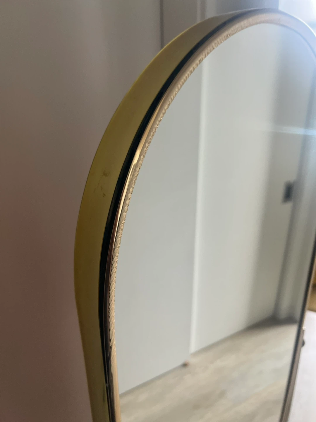 Gold Oval Standing Mirror - photo 5