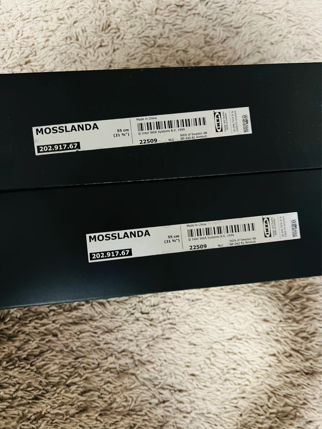 IKEA MOSSLANDA Picture Ledge Shelf - Black - photo 2