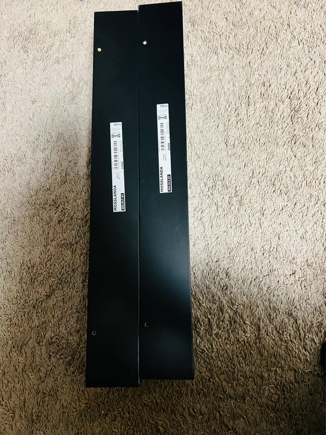IKEA MOSSLANDA Picture Ledge Shelf - Black