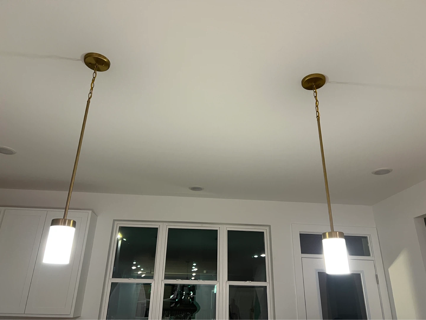 Modern Chandelier and pendants with Frosted Glass Shades - photo 3