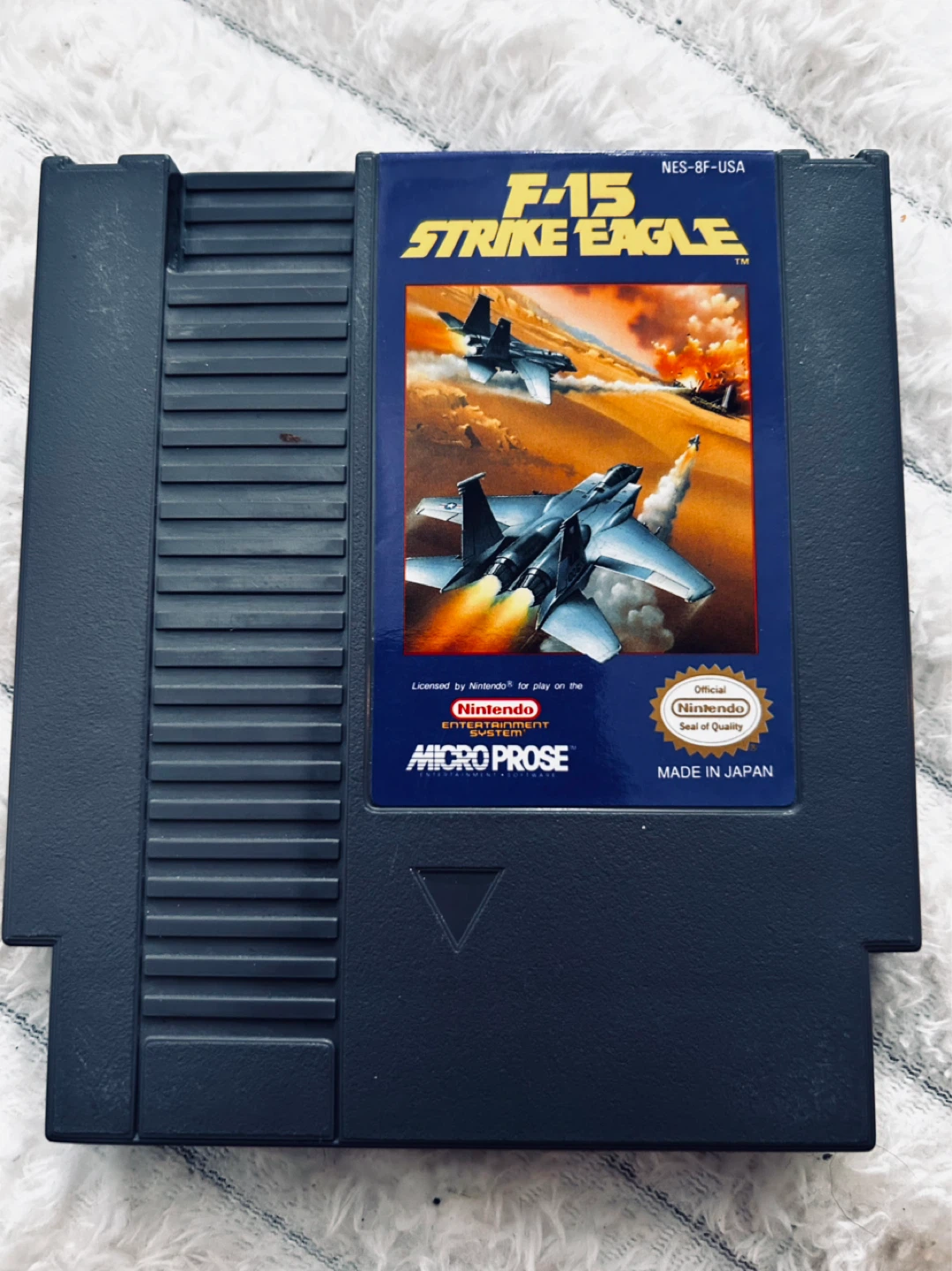 F-15 Strike Eagle NES Video Game Cartridge