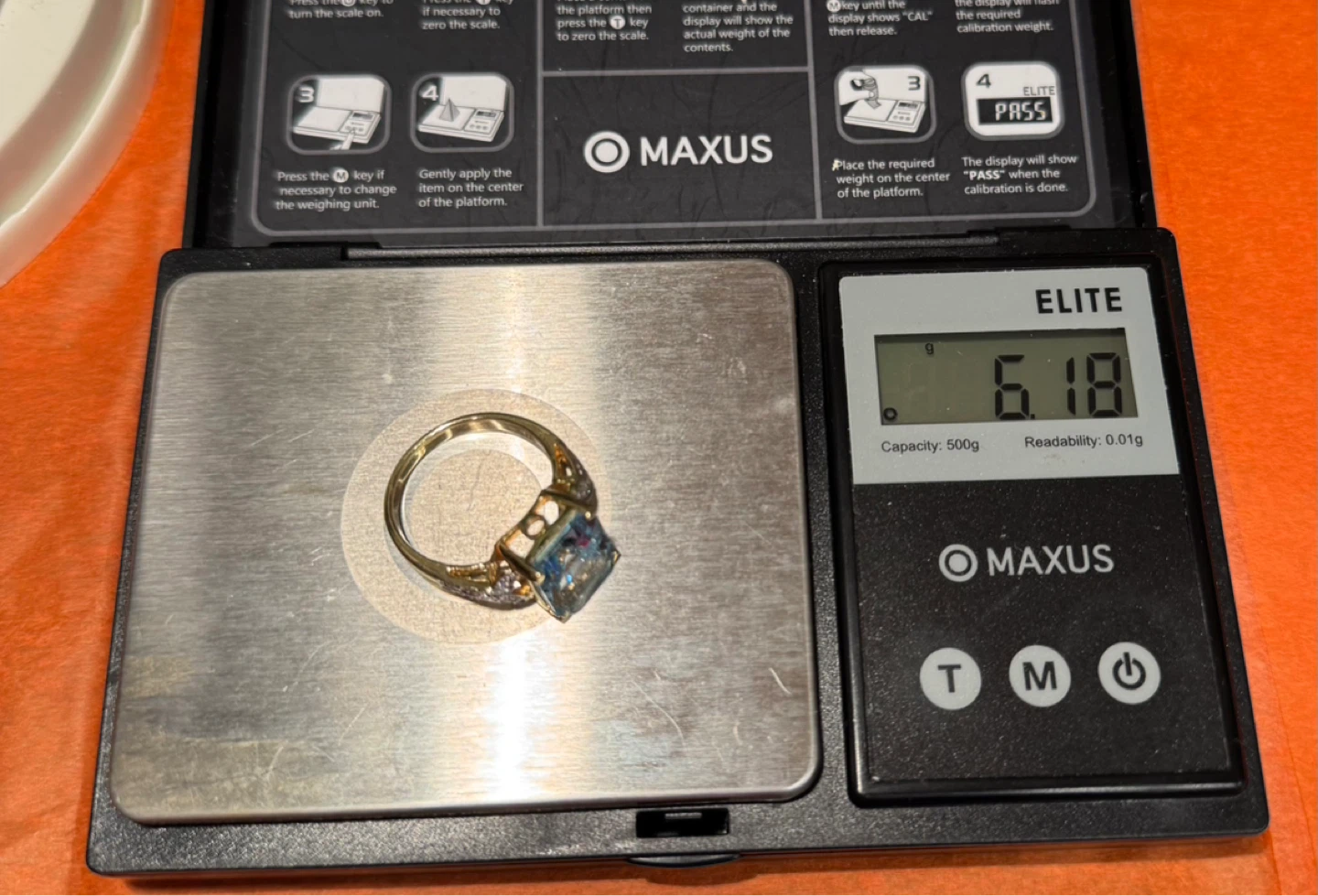 Sapphire and Diamond Ring - 10K gold - photo 5
