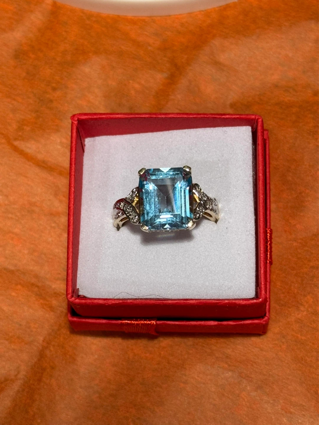 Sapphire and Diamond Ring - 10K gold - photo 4