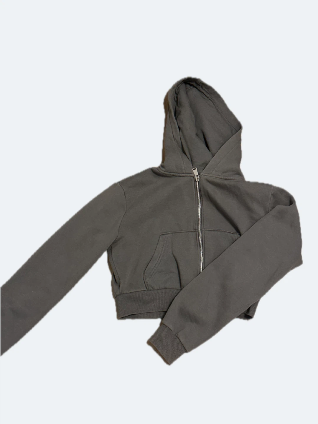 Gray Zip-Up Hoodie