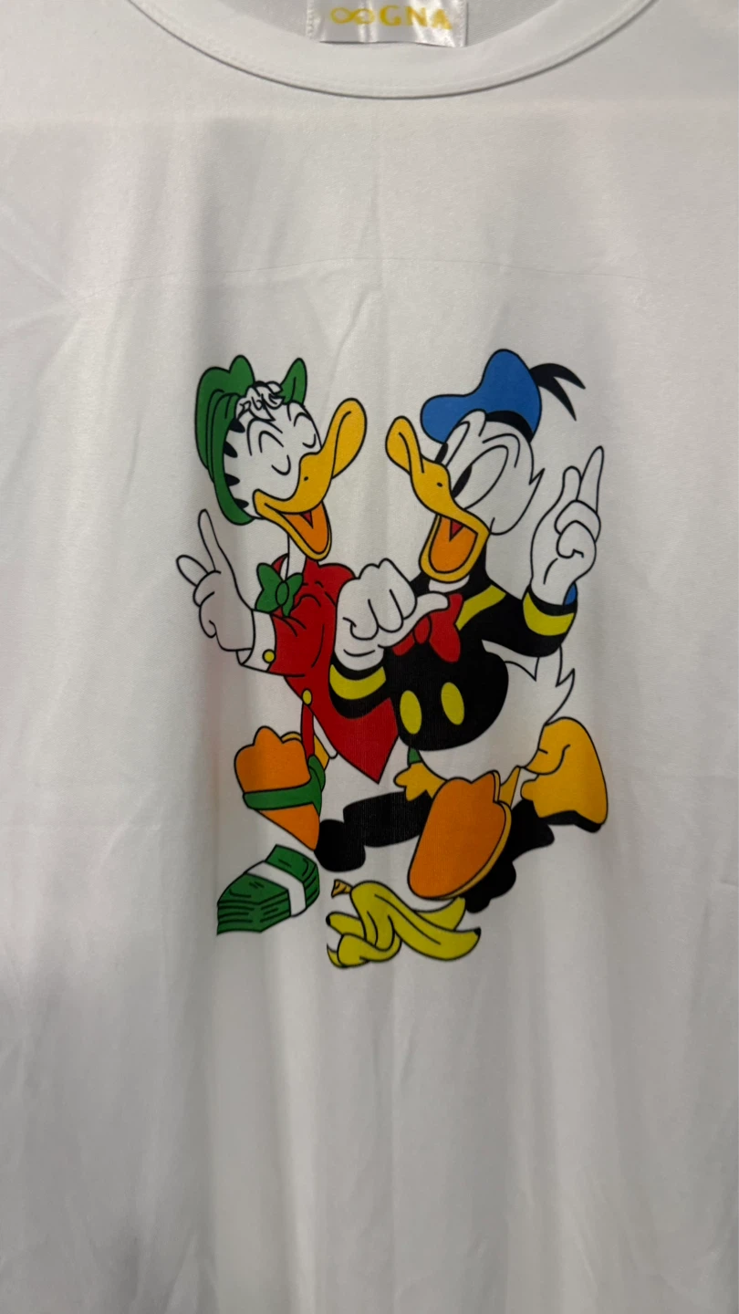 New White Donald Duck T-Shirt check more pictures - photo 3