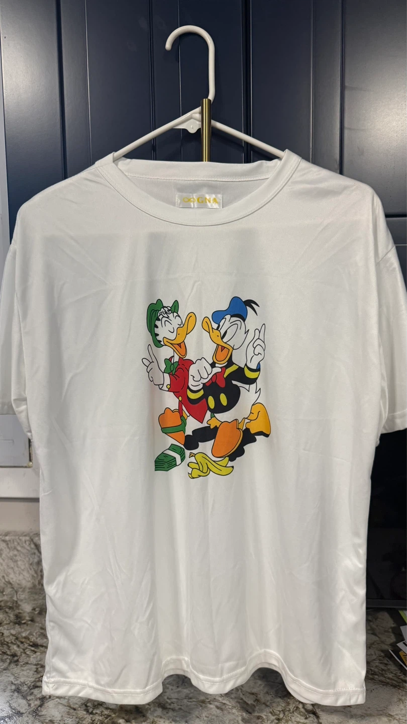 New White Donald Duck T-Shirt check more pictures - photo 4