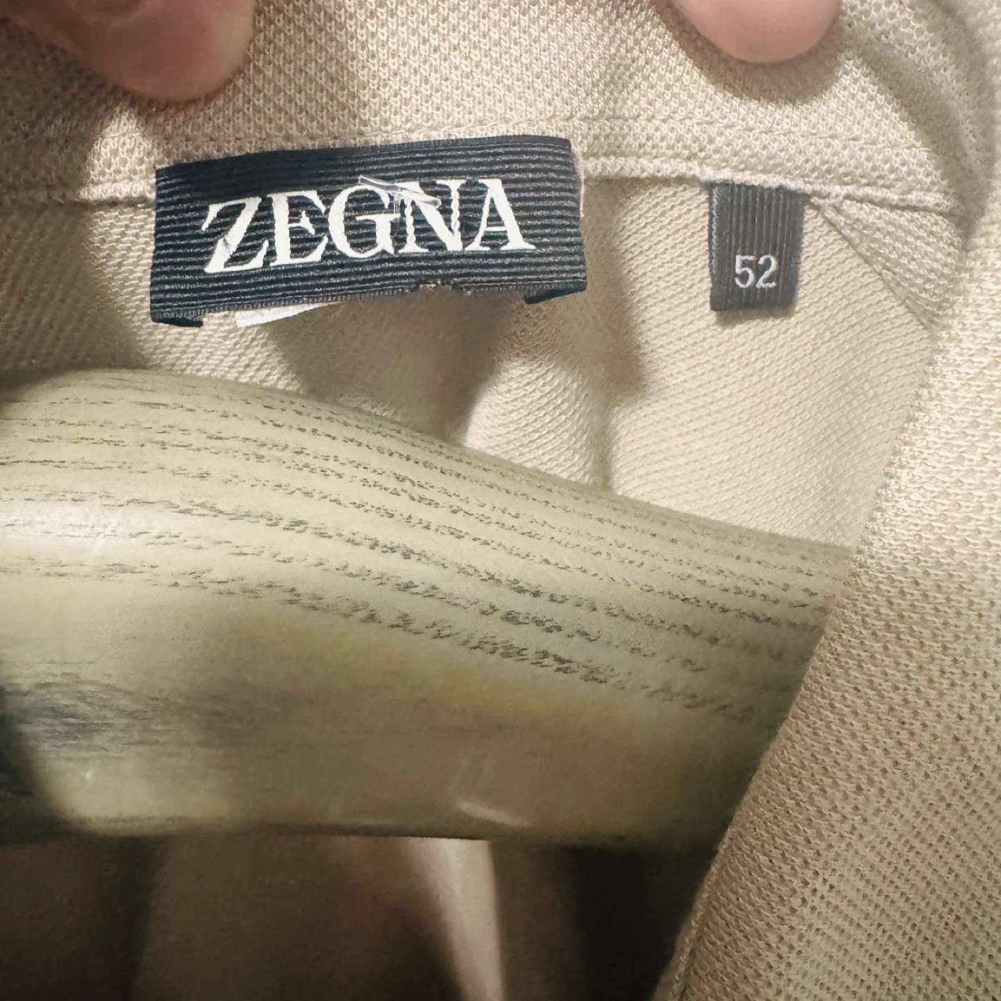 Zegna Men's Tan Polo Shirt Size 52 - photo 5