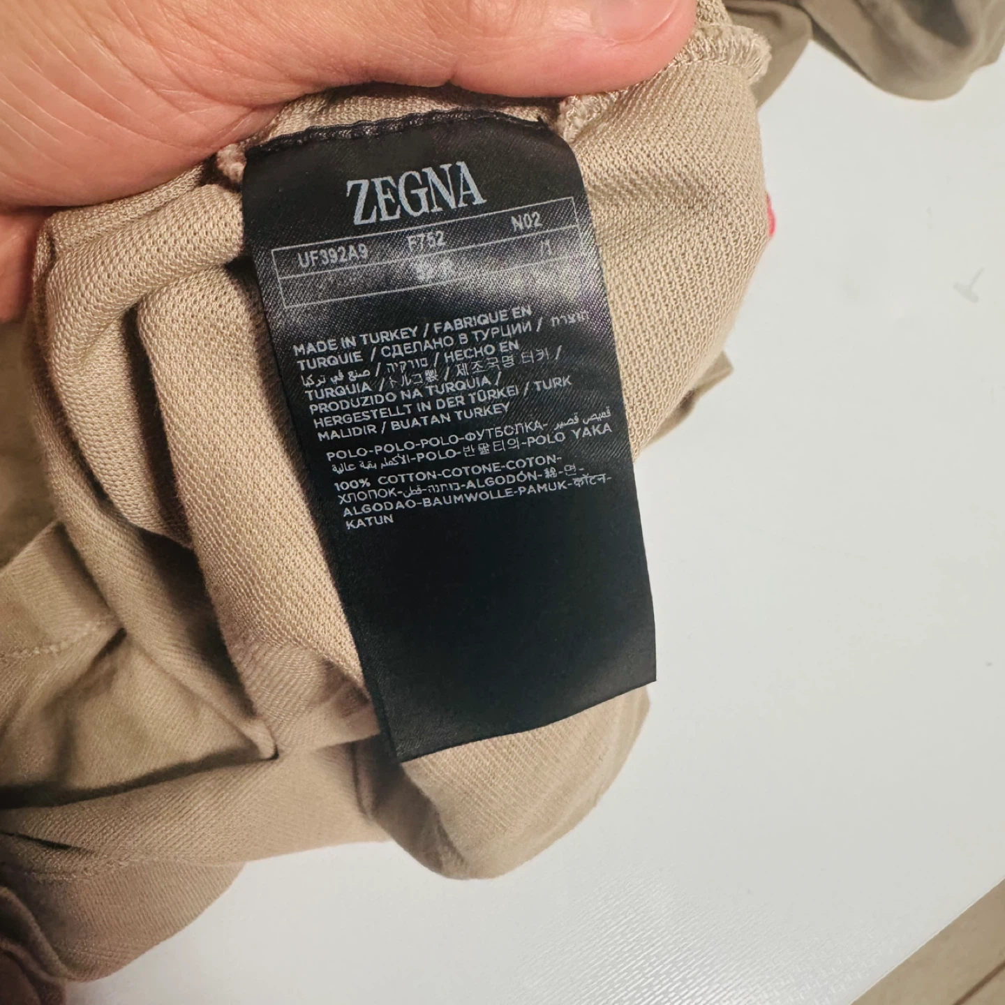 Zegna Men's Tan Polo Shirt Size 52 - photo 2