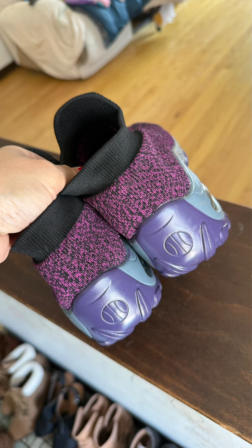 Purple Knit Slip-On Sneakers check more pictures size 6 - photo 5