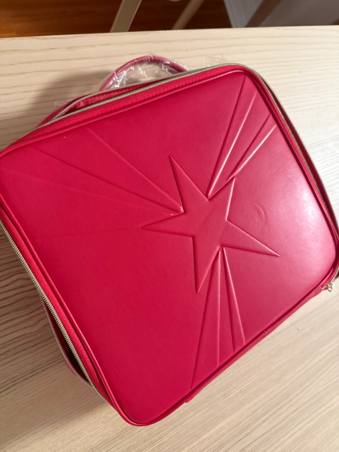 Red Makeup Bag with Star Design (lancome)