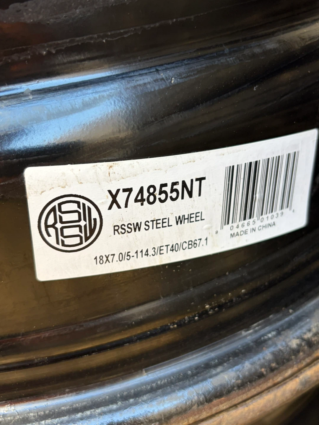 Set of 4 RSSW Steel Wheels  18x7.0 | 5x114.3 CB:67.1 - photo 3