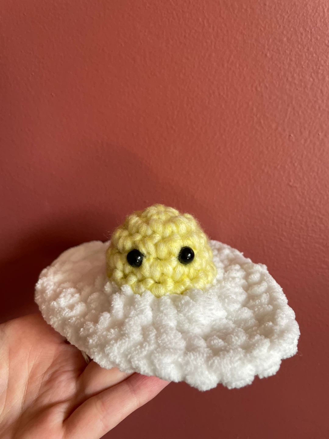 Handmade Crochet Fried Egg Plushies - photo 2