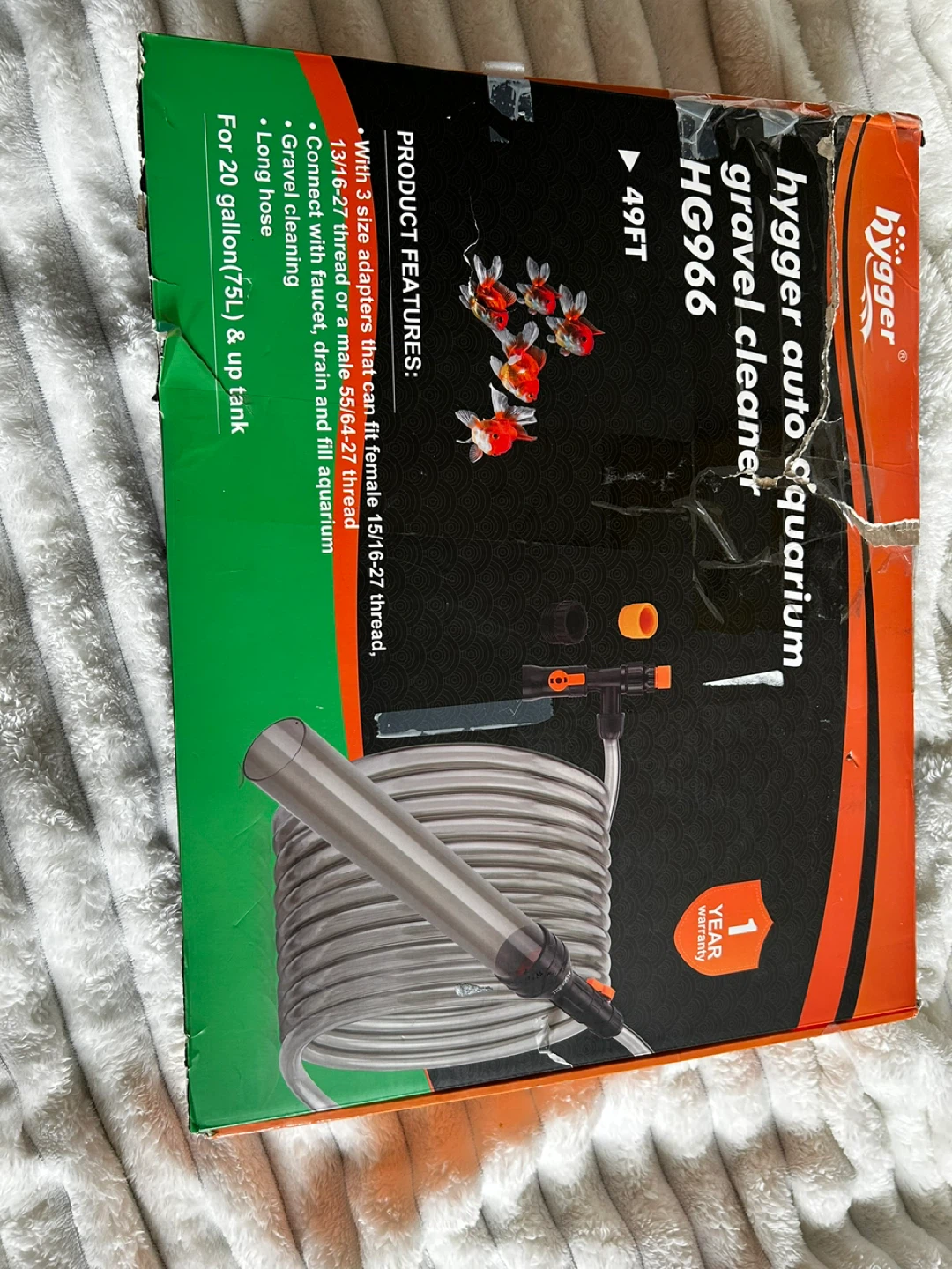 Hygger Auto Aquarium Gravel Cleaner HG966 49FT - photo 2