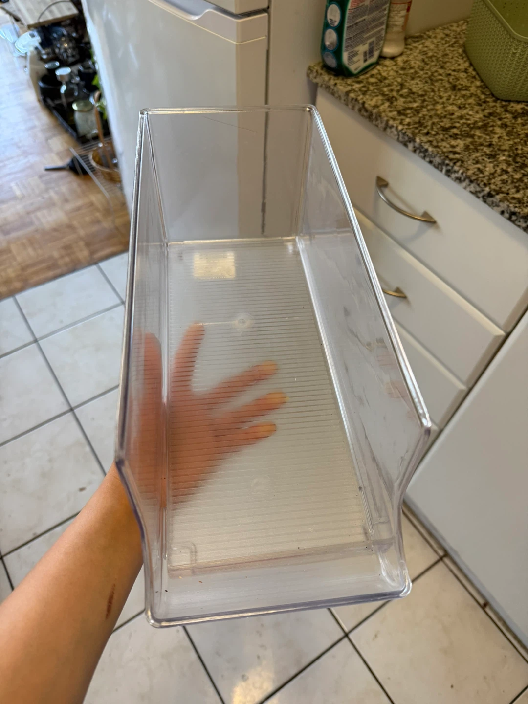 HOMESENSE Clear fridge can organizer