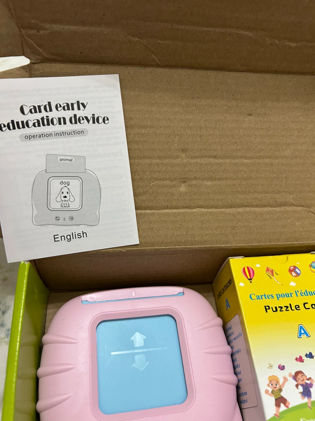 New- Small Taking English/French Learning Device with Flashcards - photo 3