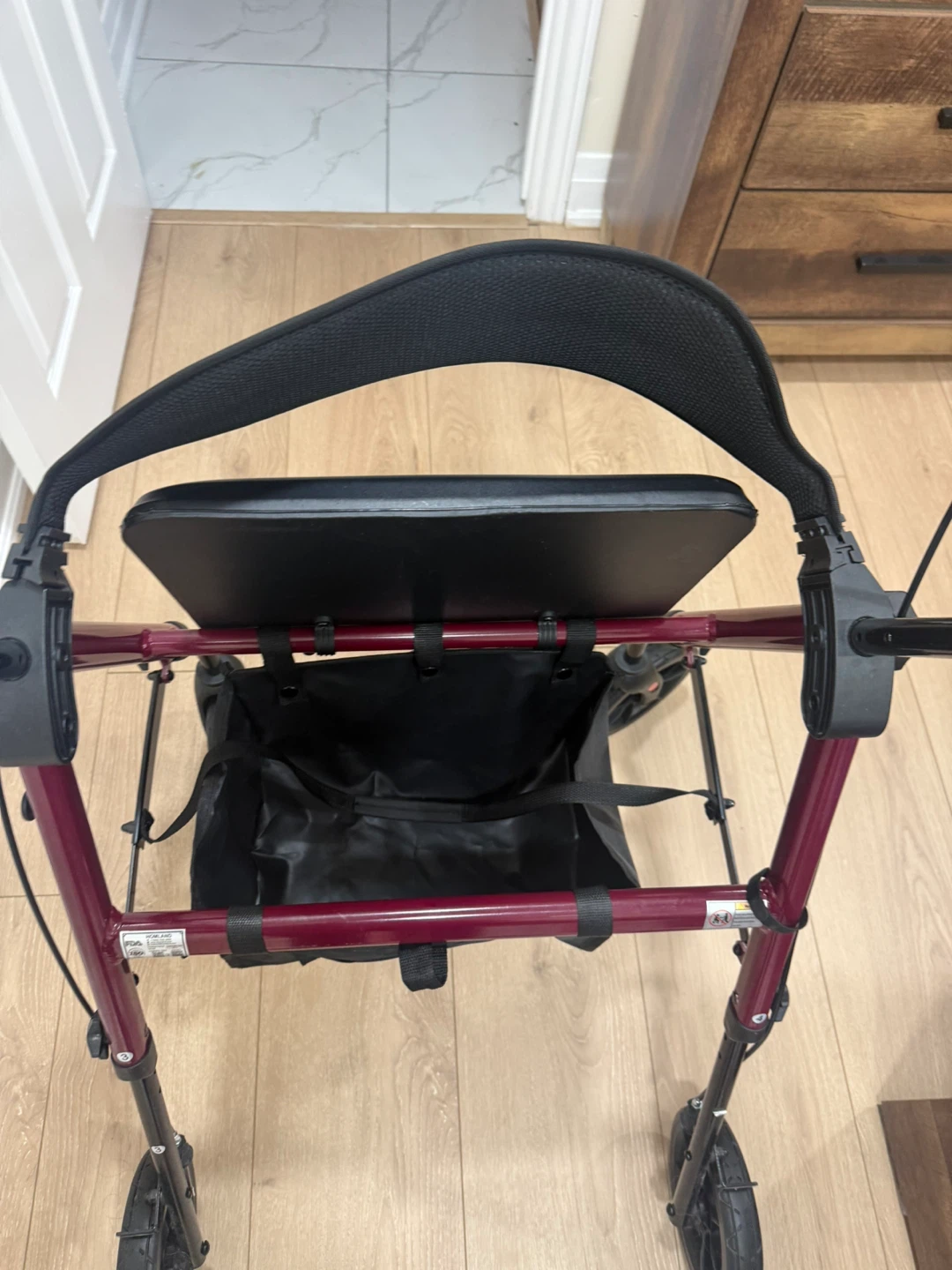 In brand new condition HOMLAND Rollator Walker with Seat and Bag - photo 4