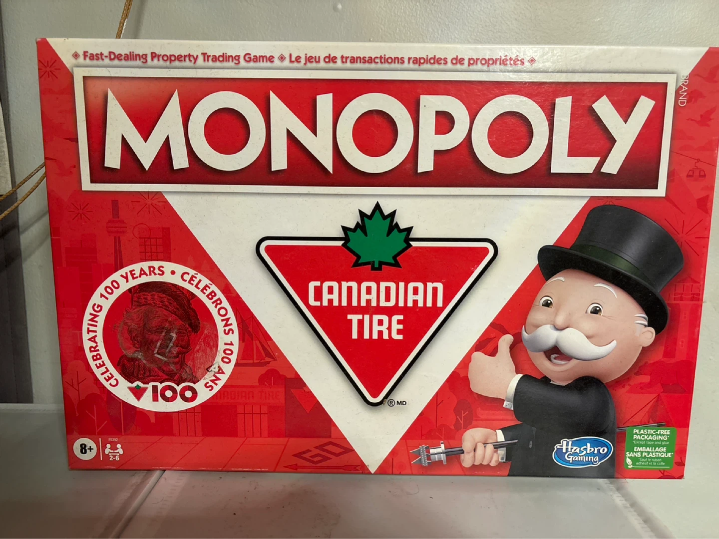 Monopoly Canadian Tire 100th Anniversary Edition Board Game