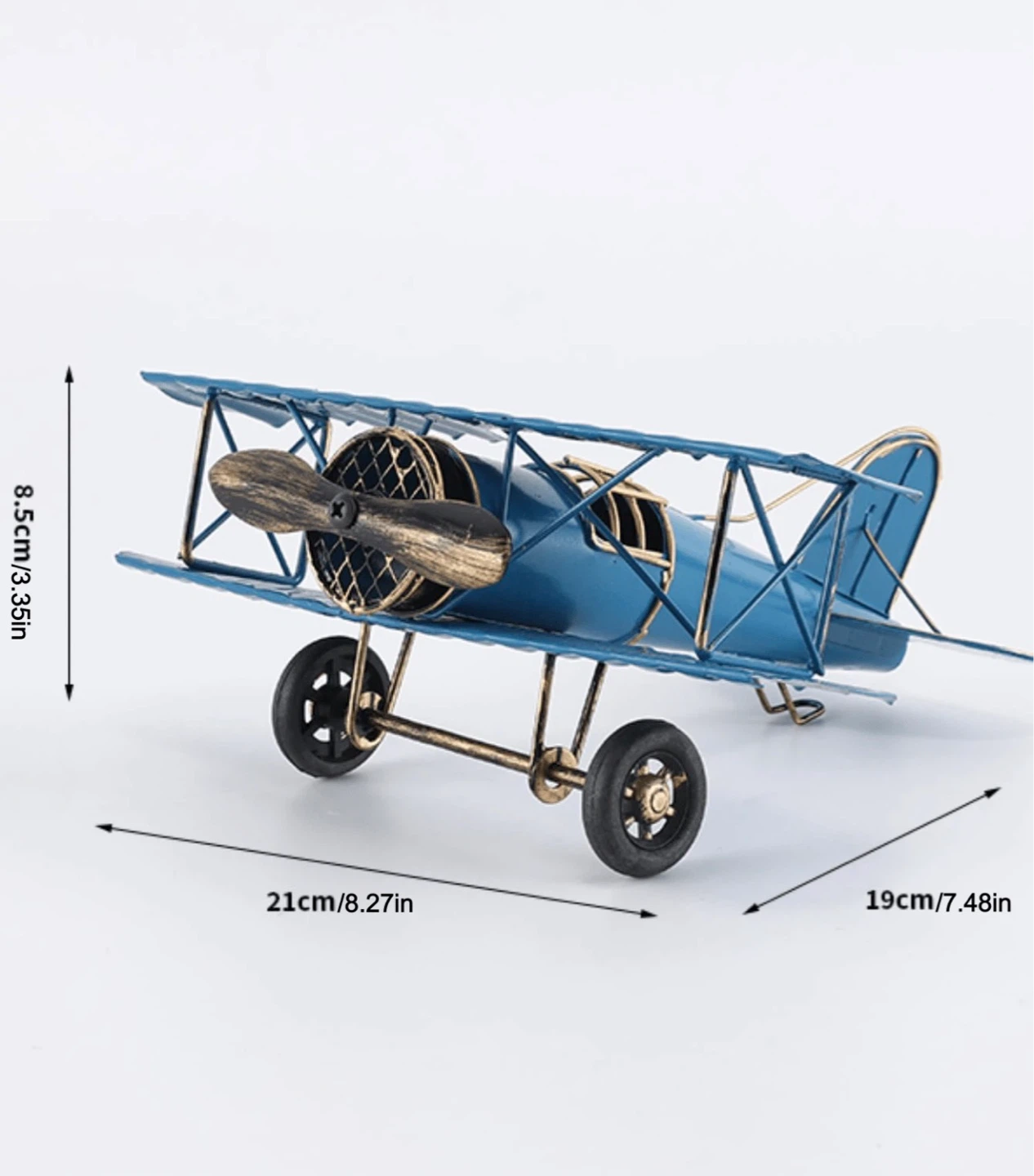 Blue Vintage Biplane Model (-20% off 😍) - photo 2