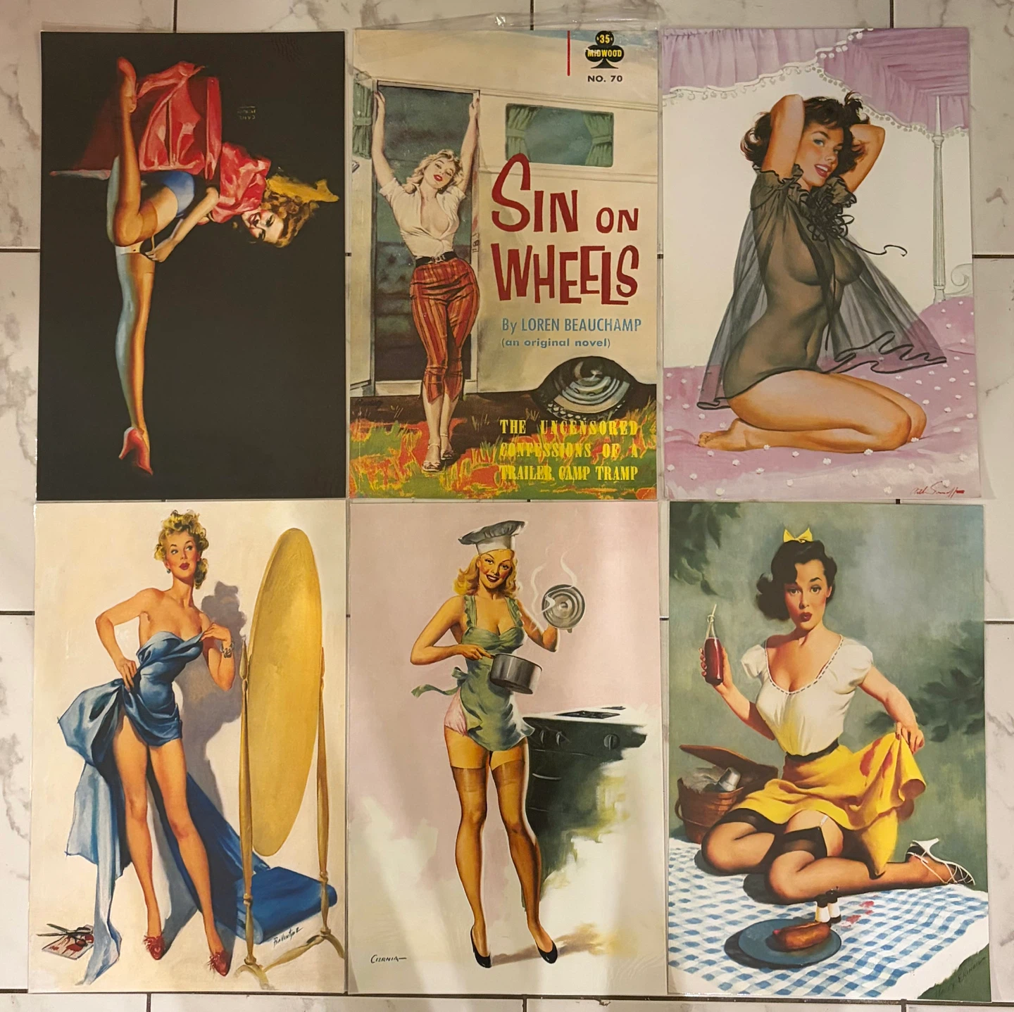 Vintage Pin-Up Art Prints Collection - photo 3