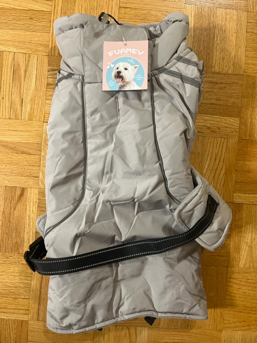 FUAMEY Puffer Dog Coat Size Large