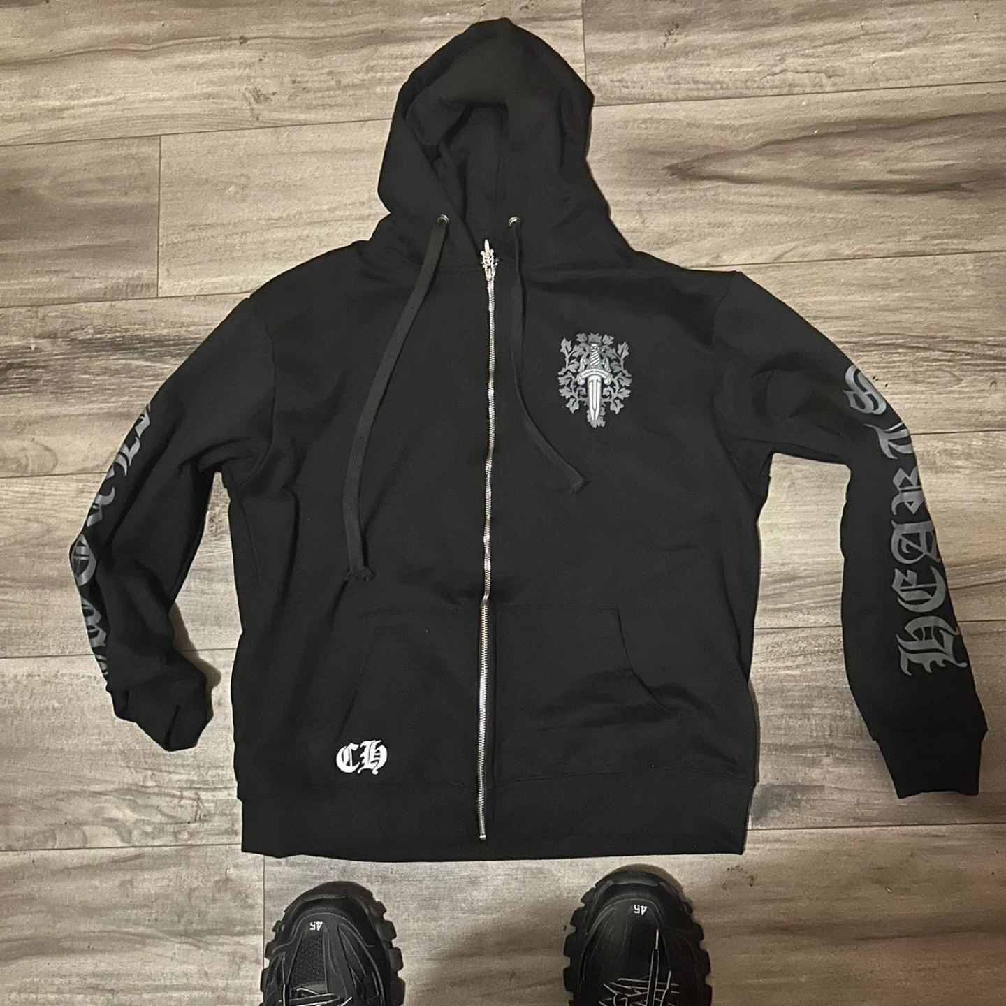 Chrome hearts zip up