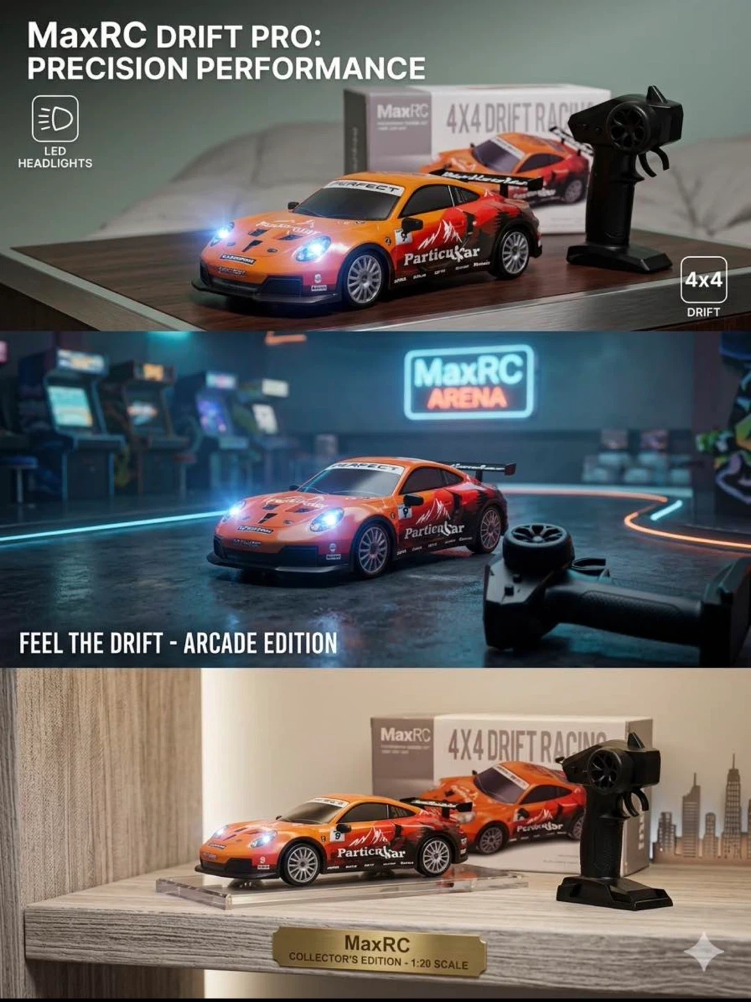 MaxRC 1/24 Scale 4x4 Drift Racing RC Car - photo 3
