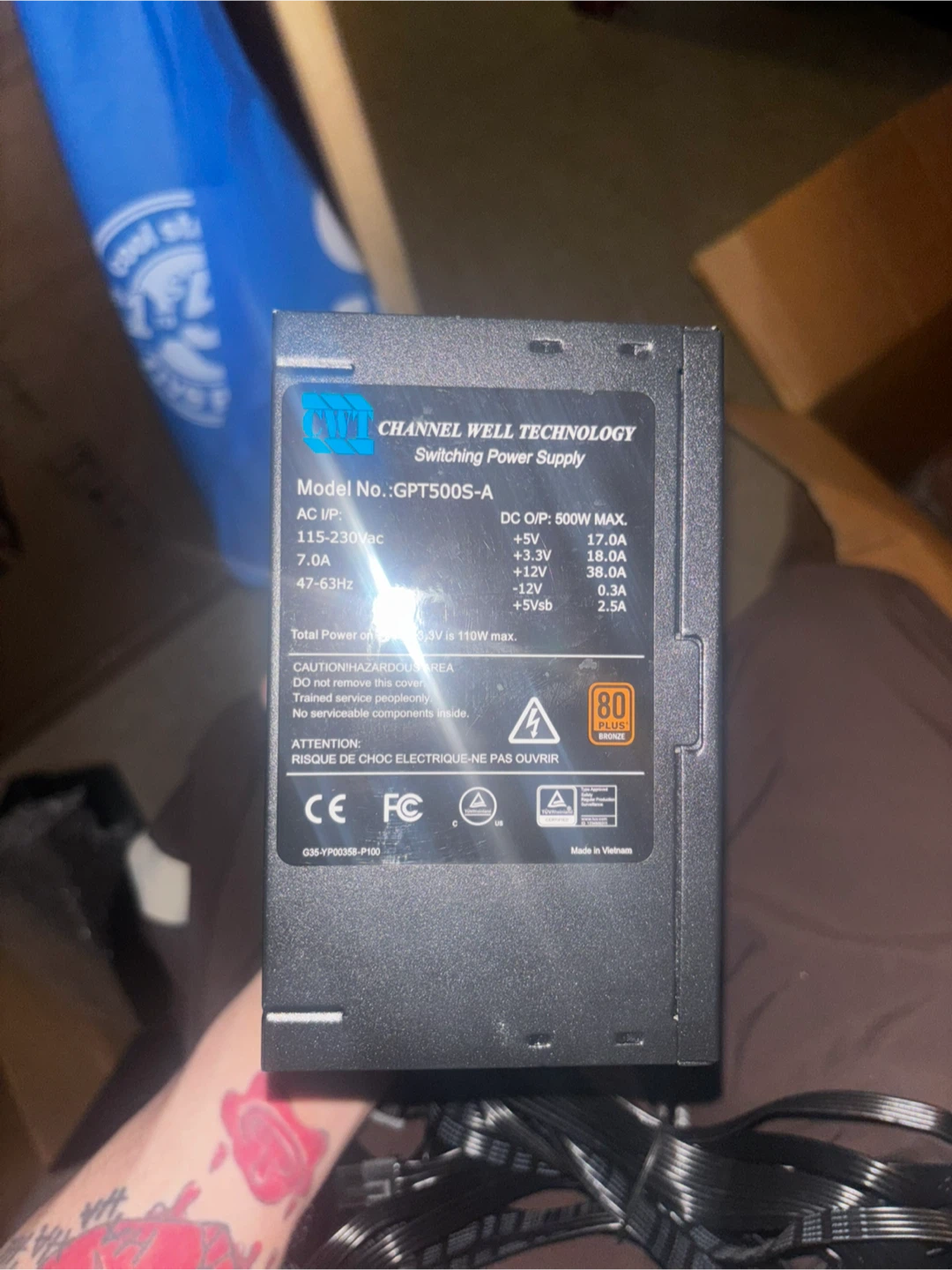 Channel Well Technology GPT500S-A 500W Switching Power Supply - photo 2
