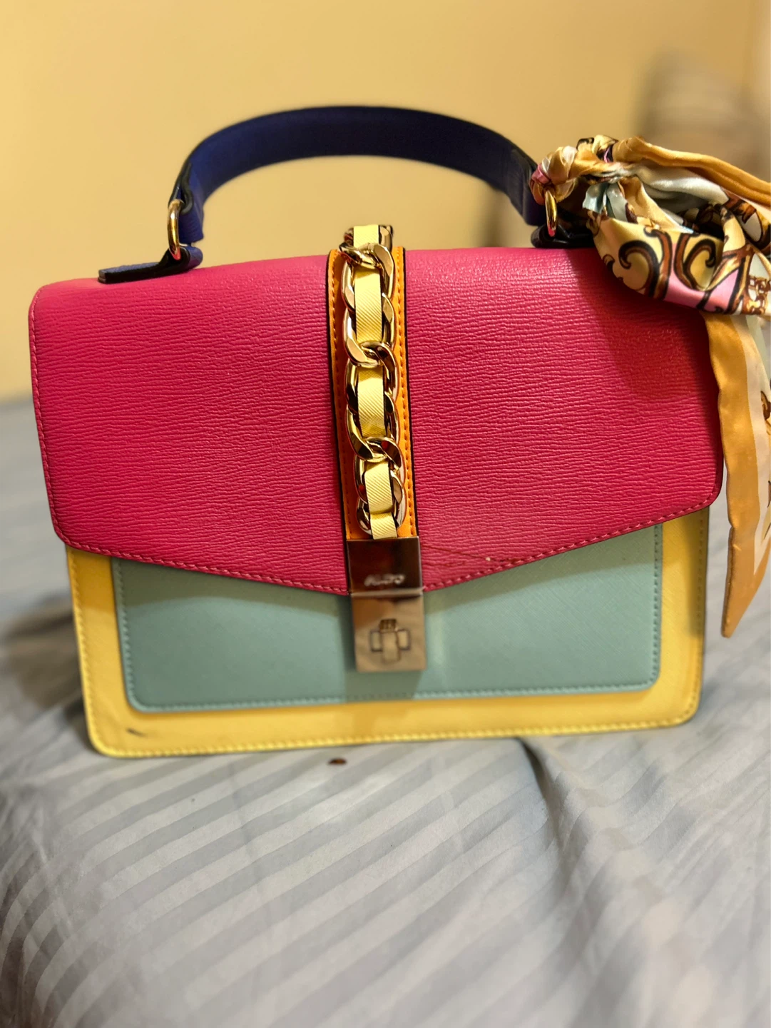 ALDO Colour Block Satchel Purse