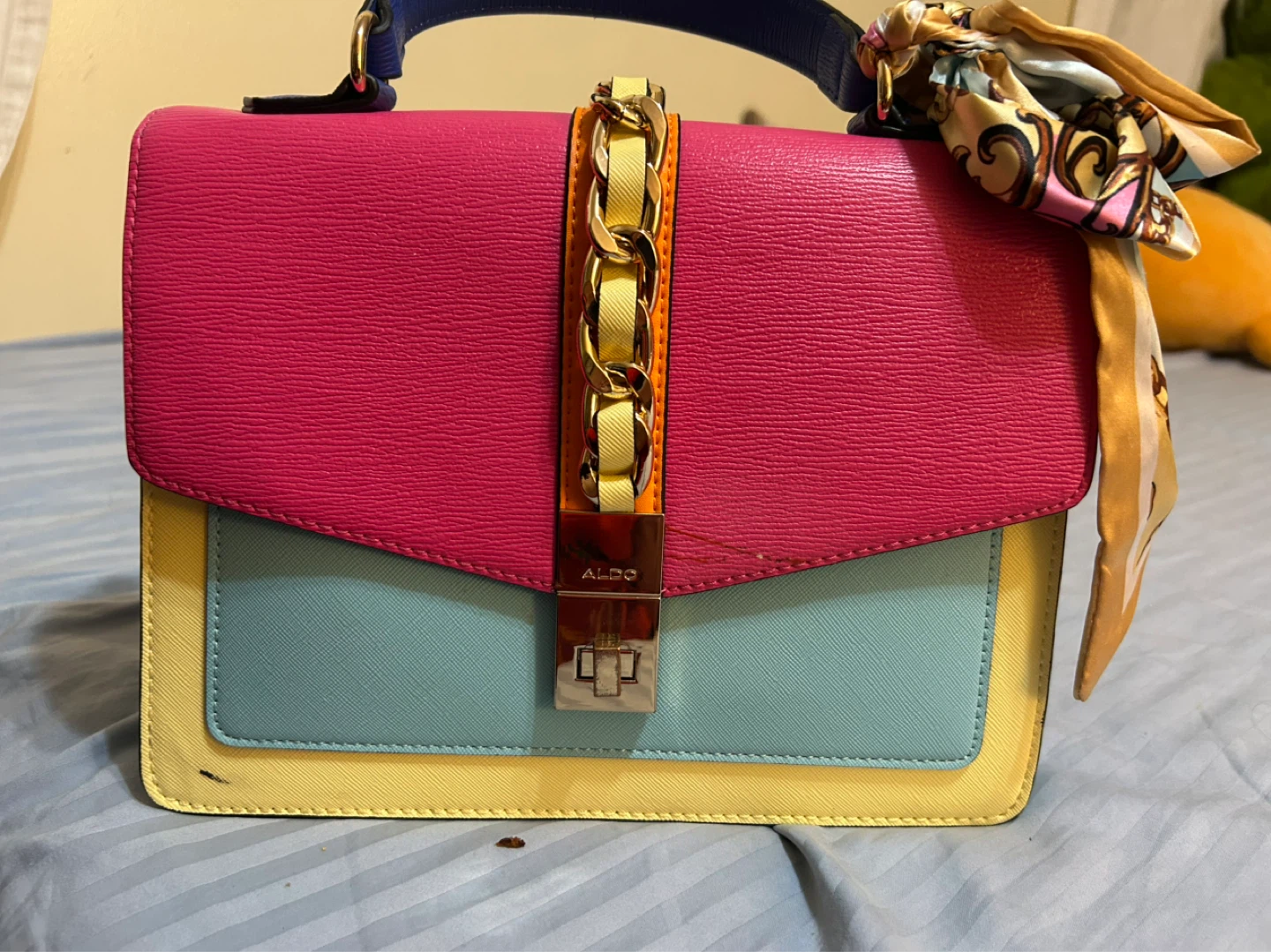 ALDO Colour Block Satchel Purse - photo 3