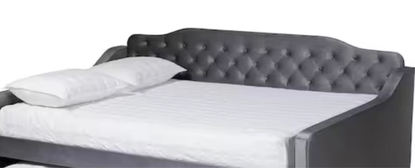 Grey Tufted Daybed