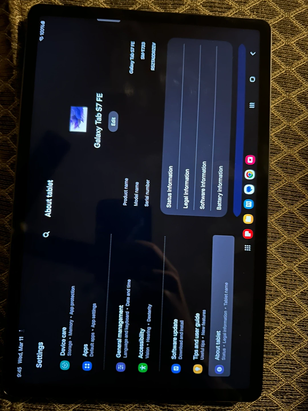 Samsung Galaxy Tab S7 FE Tablet - photo 2