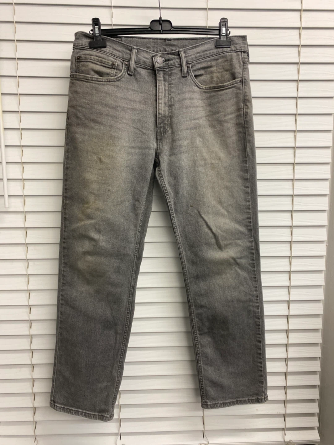Levi’s 514 Grey Wash Straight Tapered Fit Jeans - 34x30