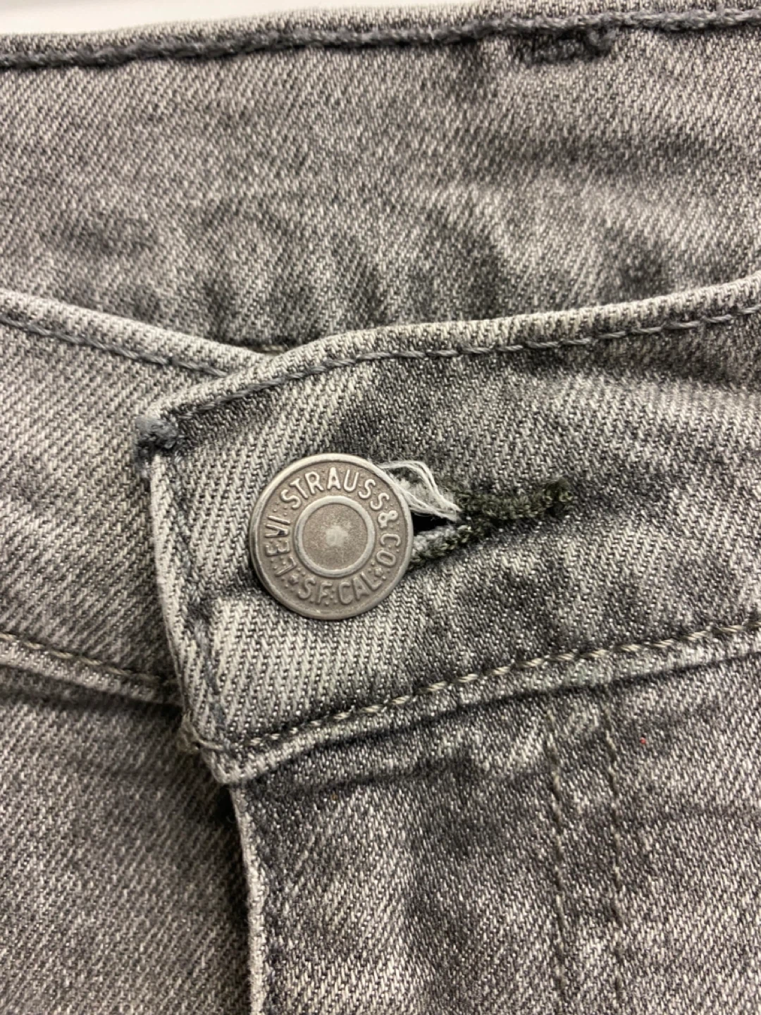 Levi’s 514 Grey Wash Straight Tapered Fit Jeans - 34x30 - photo 2