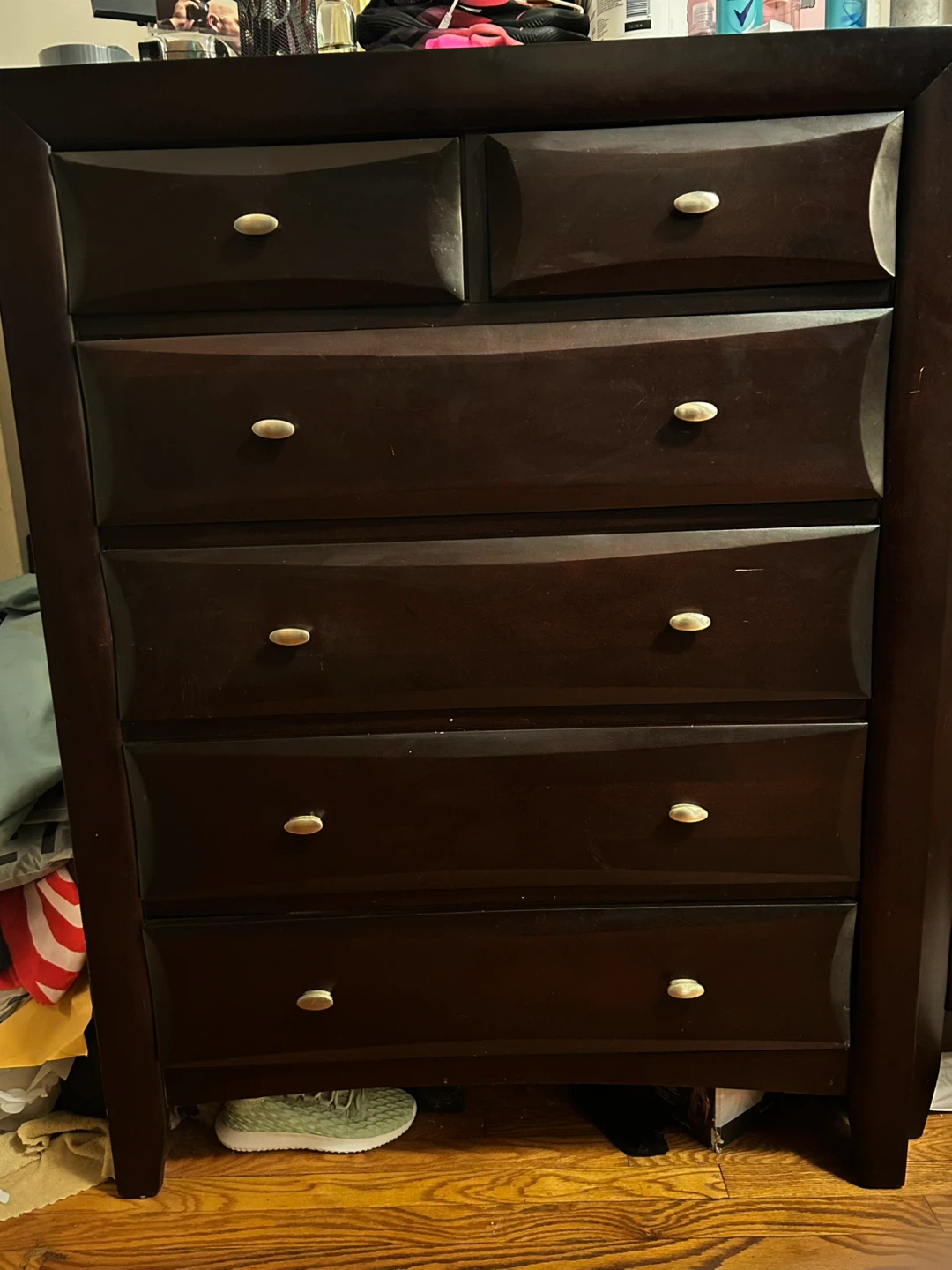 Dark Brown 6-Drawer Dresser