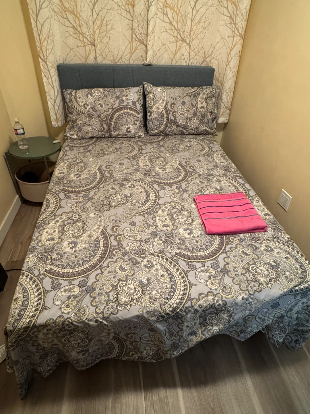 Double  Size Bed Frame with Headboard and mattress only