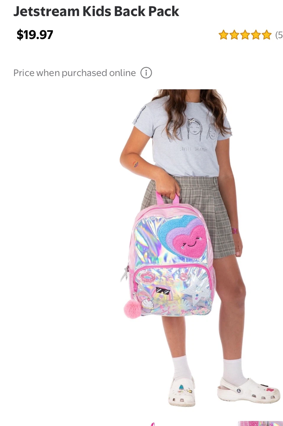 Jetstream Kids Backpack with Heart Design