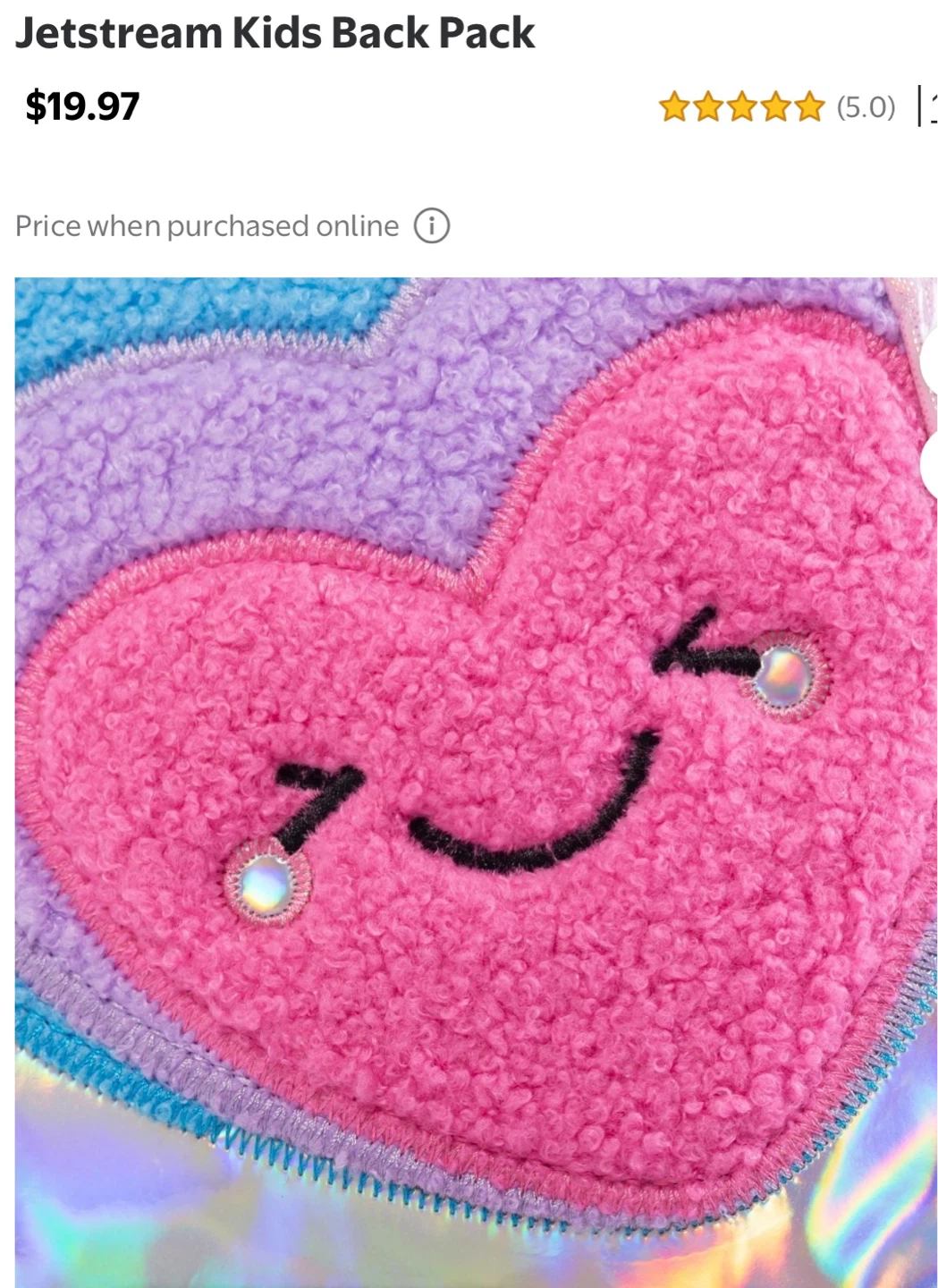 Jetstream Kids Backpack with Heart Design - photo 3