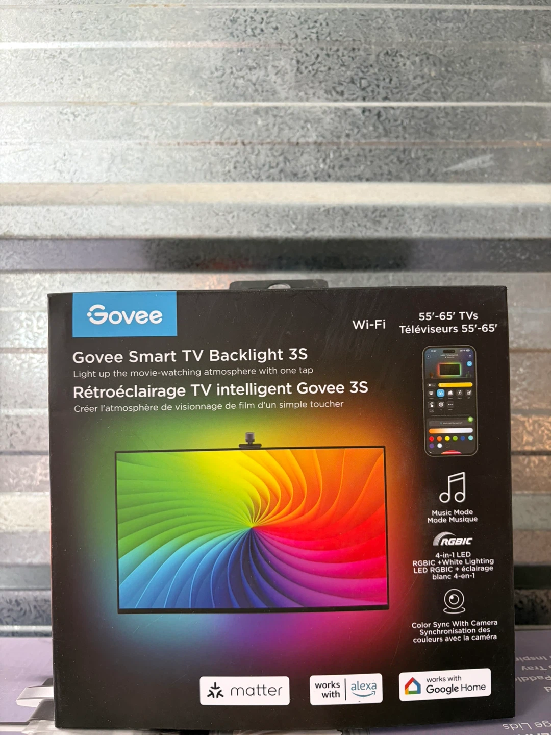 Govee Smart TV Backlight 3S for 55"-65" TVs - BNIB