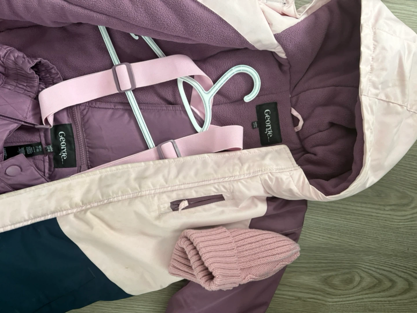 Kids Snow Suit - Pink/Purple/- Size 7/8  6/7 - photo 2