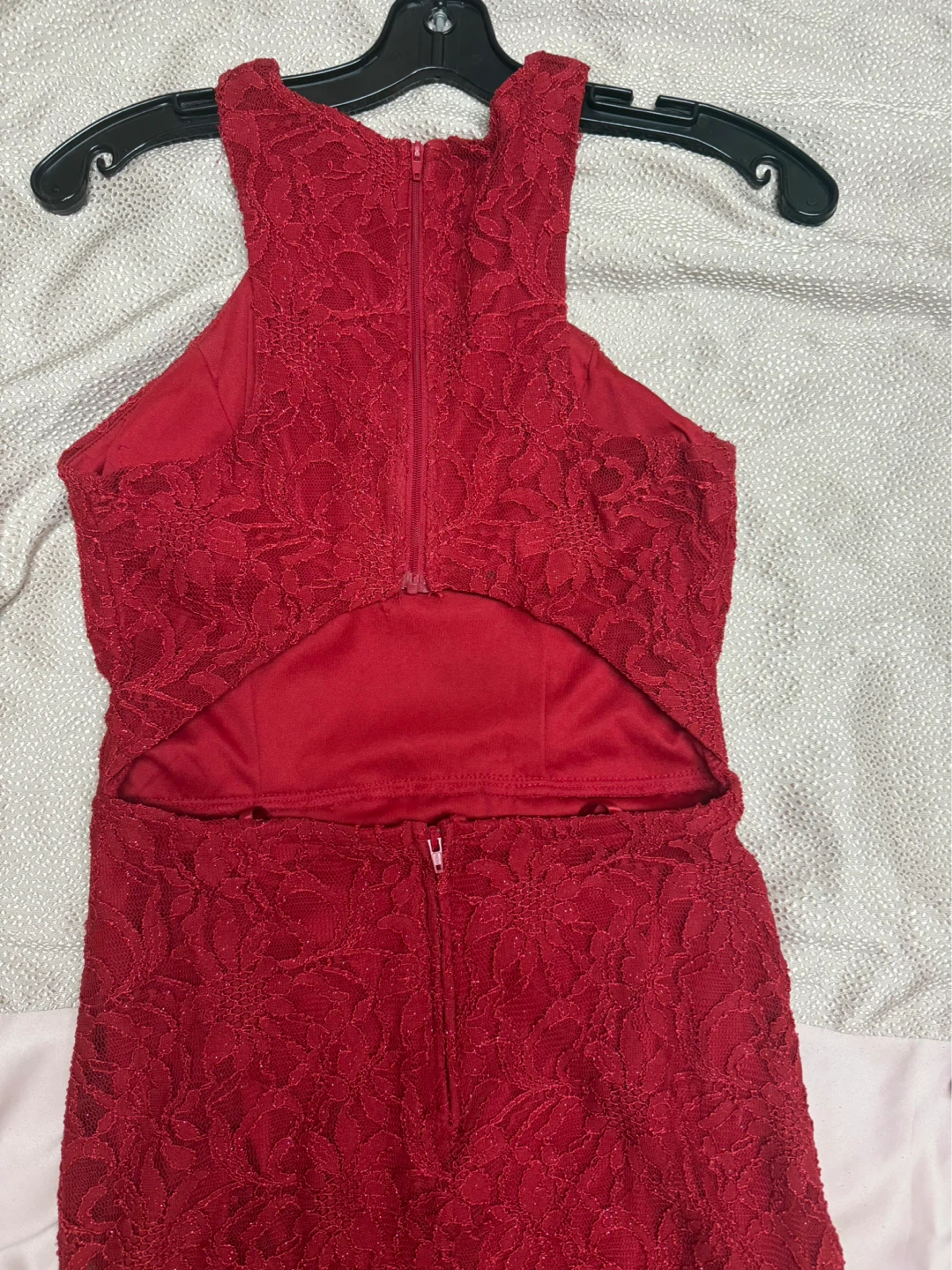 City Studio Red Lace Dress - photo 3